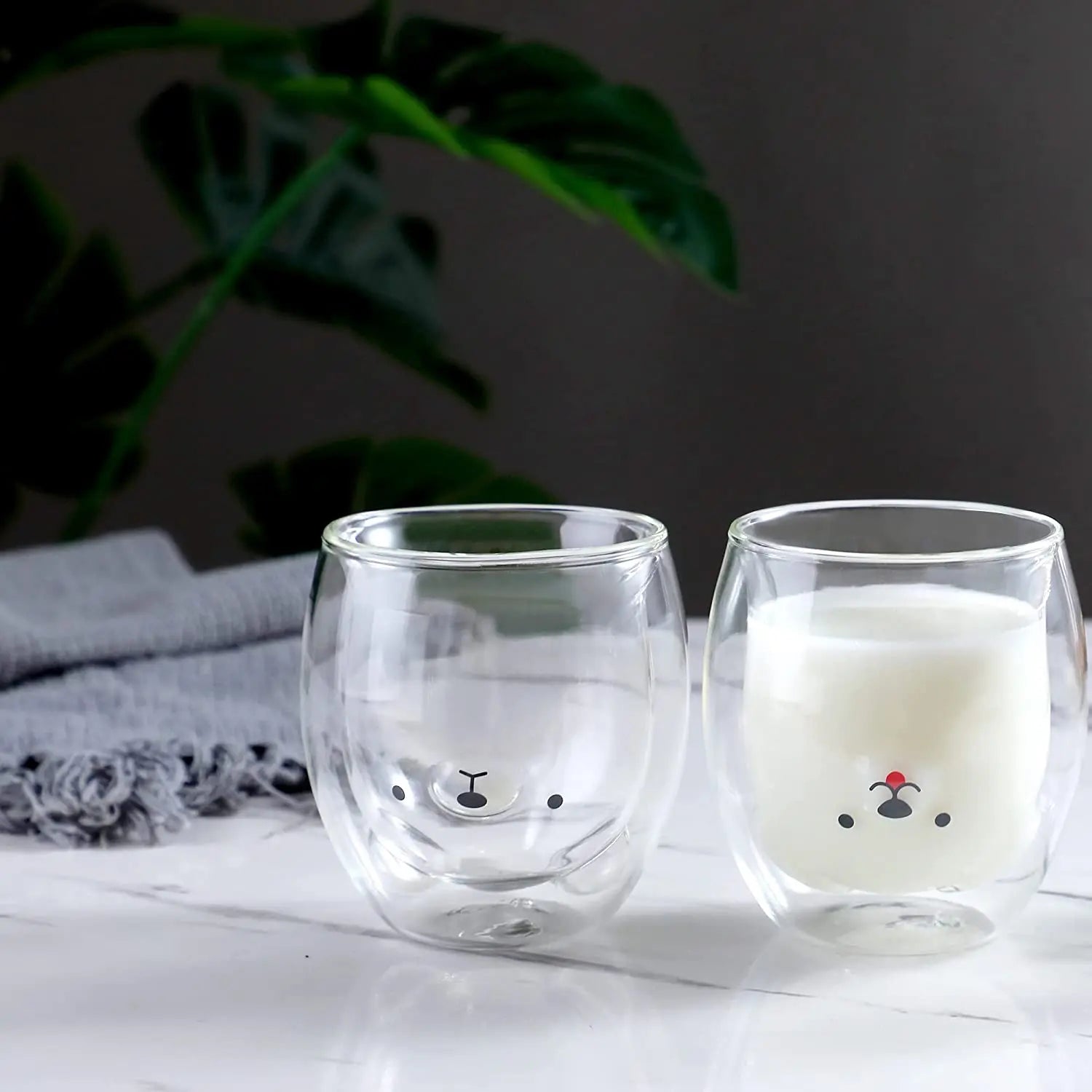 cute mugs  Double Wall Insulated Glasses Cup, Best for  Office and Personal use , Birthday gift (Bear) pattanaustralia