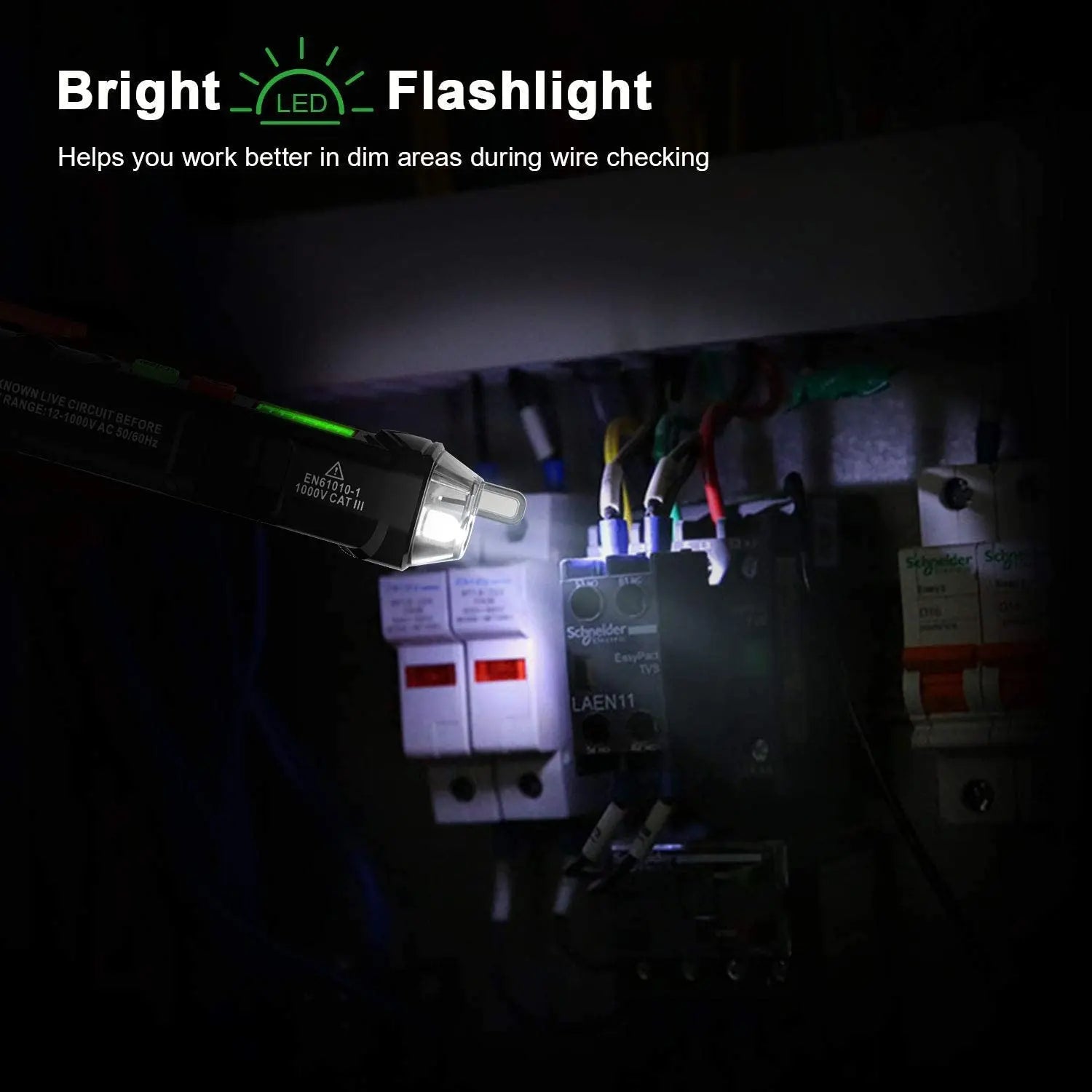 KAIWEETS HT100 Non Contact Voltage Tester AC Electricity Detect Pen 12V-1000V/48V-1000V Pattan Australia