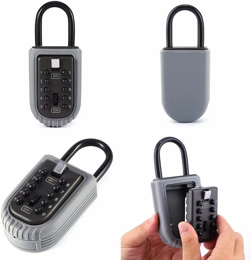 10-Digit Combination Lock Key Safe Storage Box Padlock Security Home Outdoor pattanaustralia