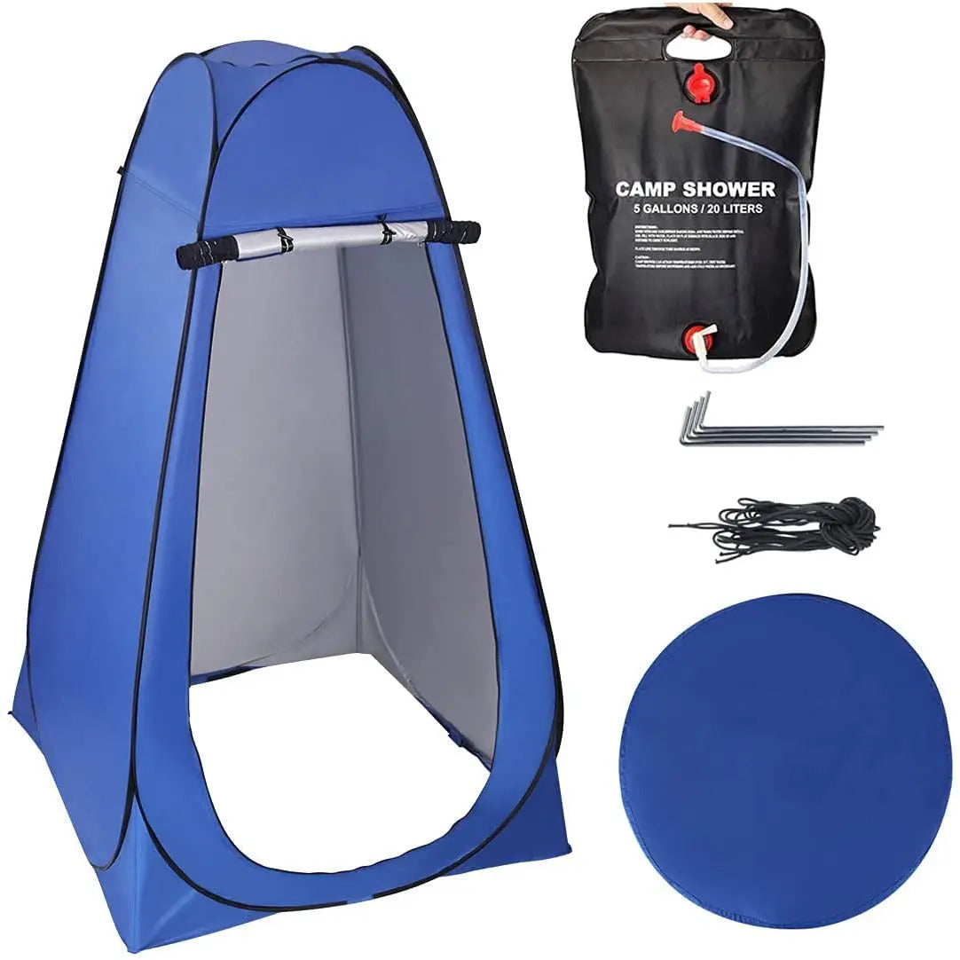 Outdoor Pop Up Shower, Toilet Portable Camping Tent Instant Privacy with 20L Shower Bag Pattan Australia