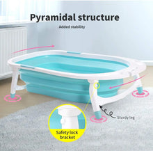 Load image into Gallery viewer, Baby Bath Tub, toy storage for Infant, Toddlers compact, Foldable, Safety
