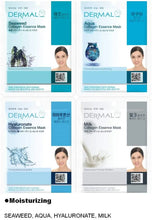 Load image into Gallery viewer, DERMAL 20 Bundle Pack Collagen Essence Full Face Facial Mask Sheet.
