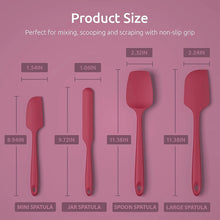 Load image into Gallery viewer, U-Taste Silicone Spatula Set with 600 Degrees Fahrenheit Heat Resistant

