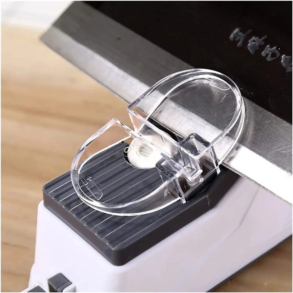 USB Electric Knife Sharpener Adjustable Kitchen Knife Tool Knife Scissors Sharpening White Medium-fine Grinding Blade (Color : White) pattanaustralia