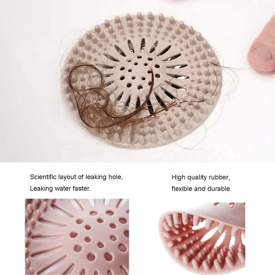 Shower Drain Cover, Sink Strainer, Drain Protector for Laundry, Bathroom, Kitchen  Filter  Thermo-Plastic 5 Colors in 1 Pack pattanaustralia