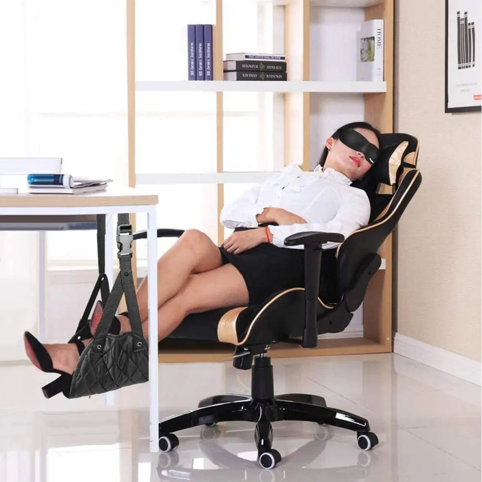 Airplane Travel Accessories - Portable Travel Foot Hammock Pattan Australia