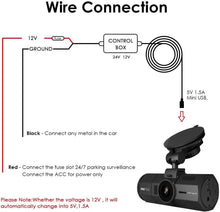 Load image into Gallery viewer, Vantrue Dash Cam Hardwire Kit 13 Feet Mini USB Hard Wire, Car Charger Cable
