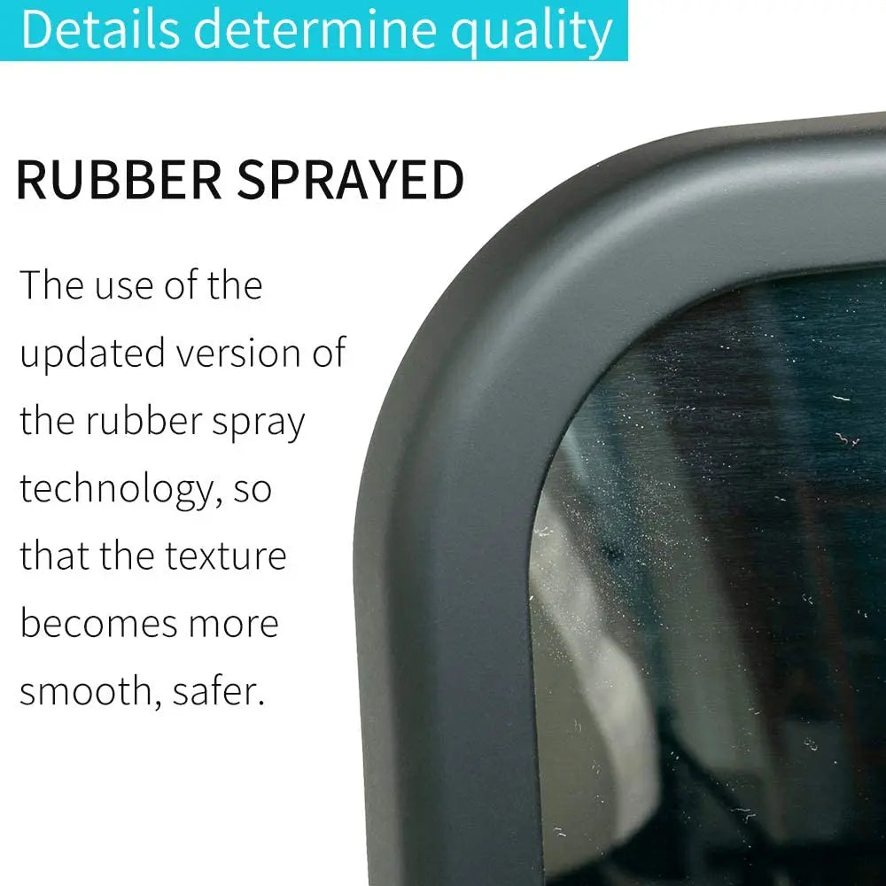 Funbliss Baby car Mirror Most Stable Backseat Mirror with Premium Matte Finish-Super Clear PMMA Material Mirror-Safe, Secure and Shatterproof,Black pattanaustralia