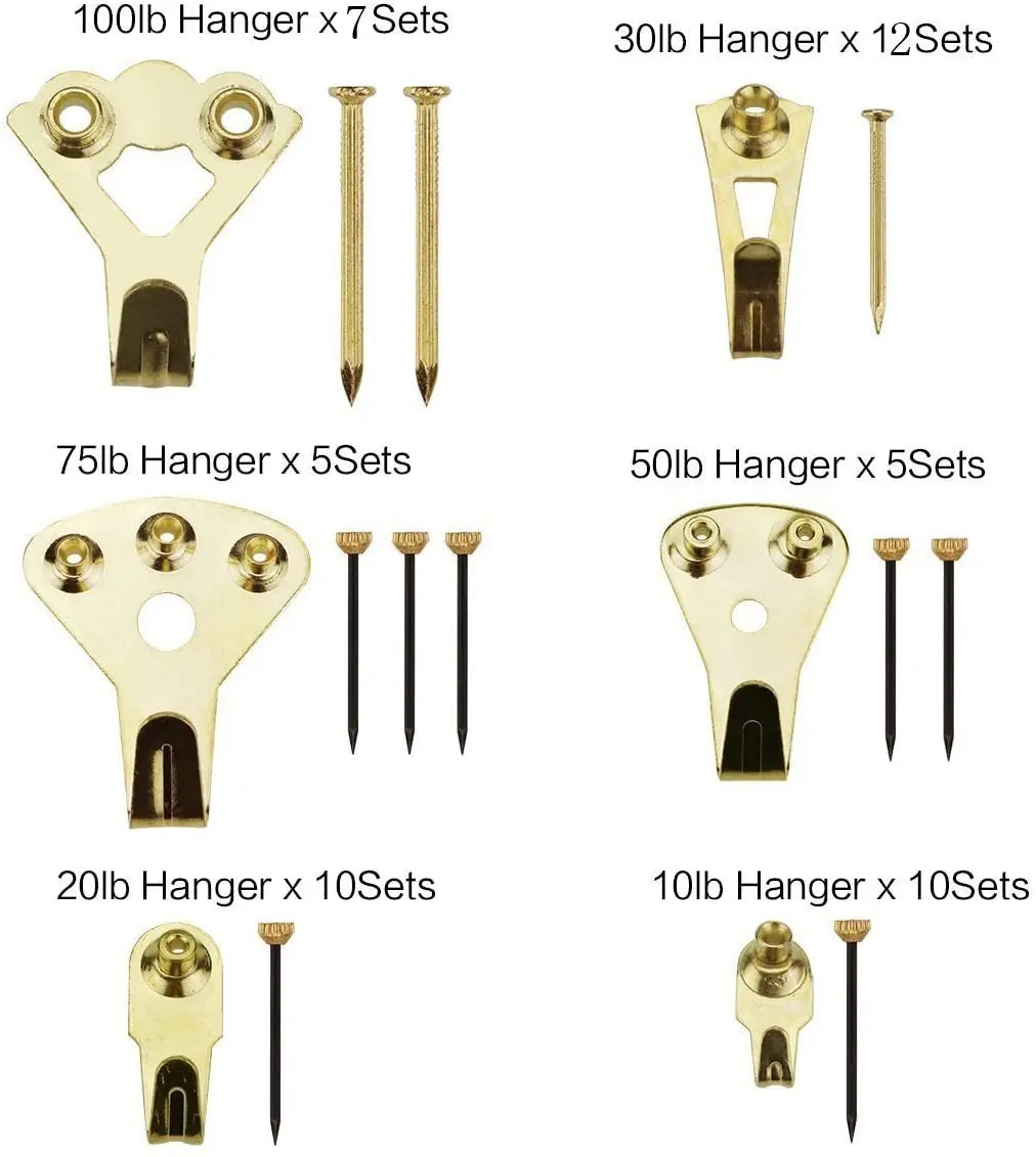 120 Pieces Professional Photo Frame Hooks, Nails Heavy Duty Picture Hanging Kit Pattan Australia