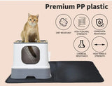PaWz Cat Litter Box Fully Enclosed Toilet Trapping Sifting Odor Control Basin pattanaustralia