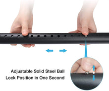Load image into Gallery viewer, Oxdigi Tension Shower, Window, Doorway Curtain Rod, No Drilling, Adjustable Black
