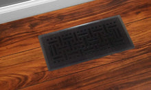 Load image into Gallery viewer, Floor Register with Wicker Design, 4-Inch x 10-Inch Oil Rubbed Bronze

