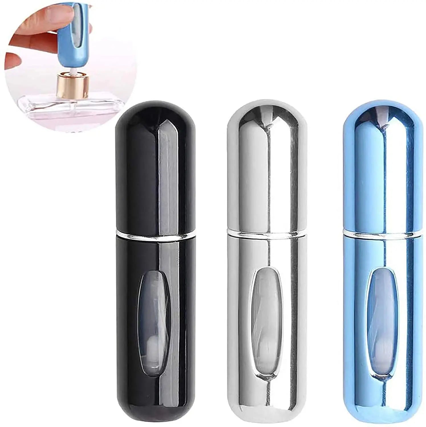 3 Pcs Spray, Perfume, Aftershave Atomiser Bottles Portable, Refillable Bottles 5ml Pattan Australia