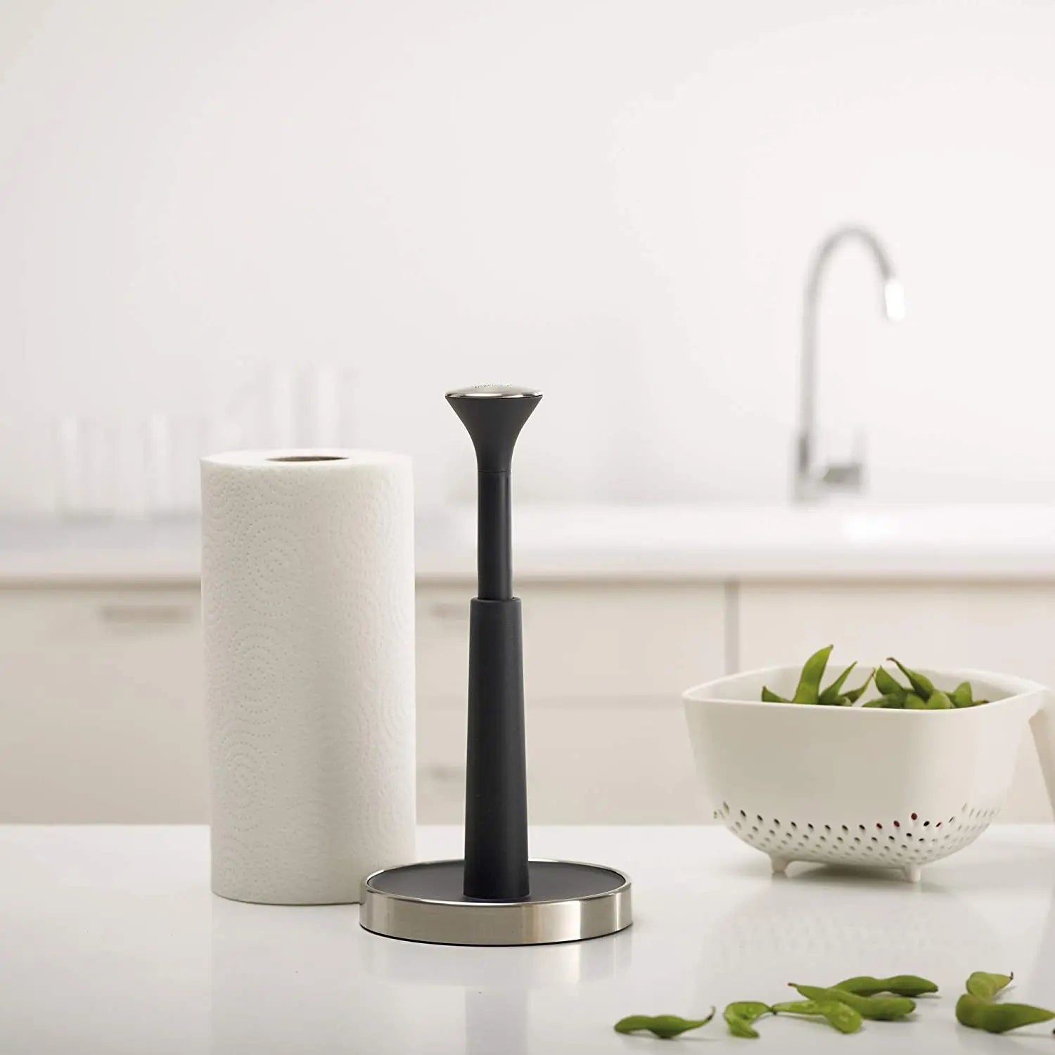 Push & Tear - Kitchen Roll Holder Cleaning & Organization, Grey pattanaustralia