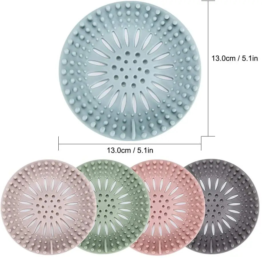 Shower Drain Cover, Sink Strainer, Drain Protector for Laundry, Bathroom, Kitchen  Filter  Thermo-Plastic 5 Colors in 1 Pack pattanaustralia