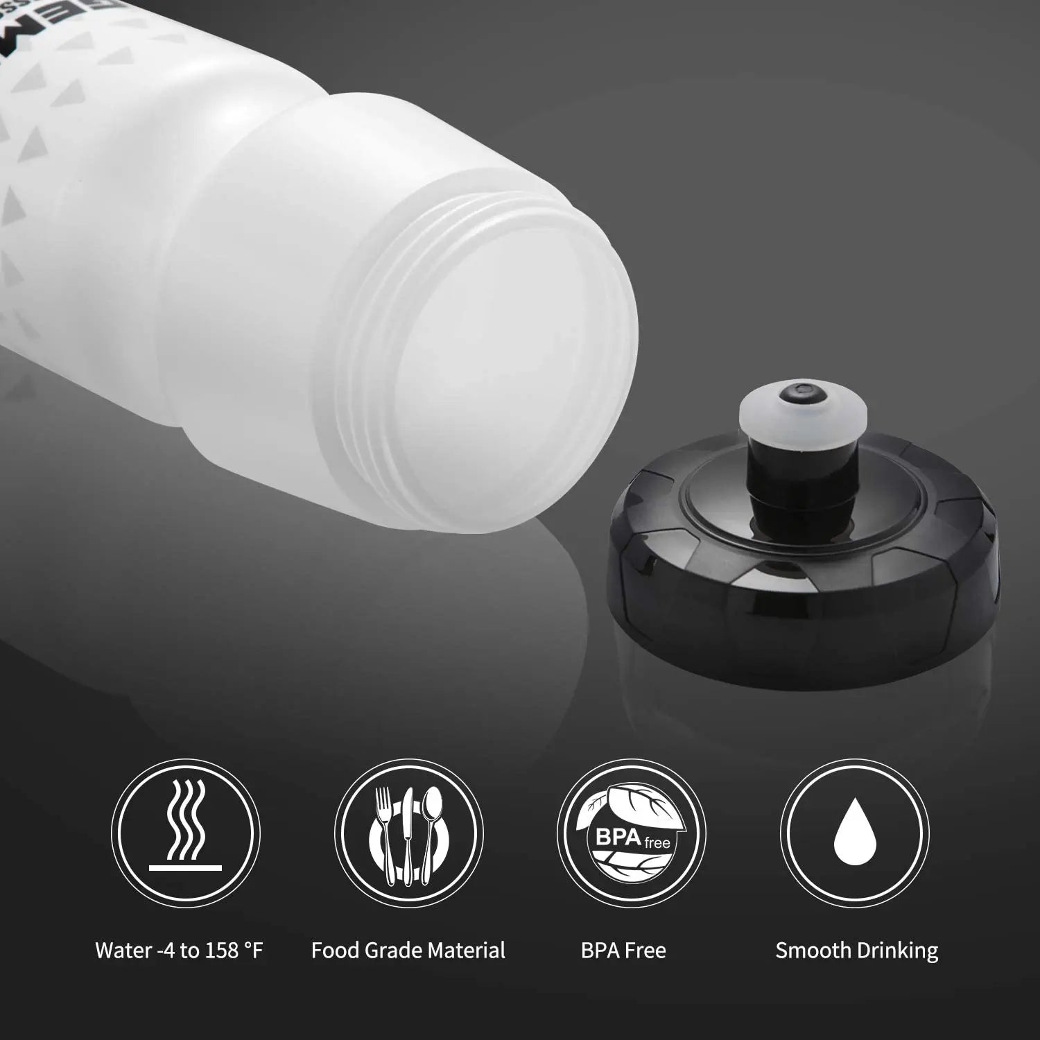 Bike Water Bottles 2 Pack Lightweight BPA Free Cycling Sports Pattan Australia