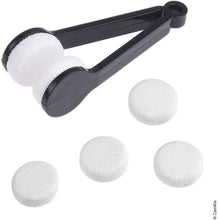 Load image into Gallery viewer, Lens Cleaning Tool with 2 Sets of Spare Pads, Lens Cleaning Spray Bottle, 3 Microfiber Cloths

