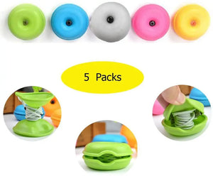5 Packs Tangle-Free Cable Turtle Earbuds Keeper Case Winder Cable Keeper pattanaustralia