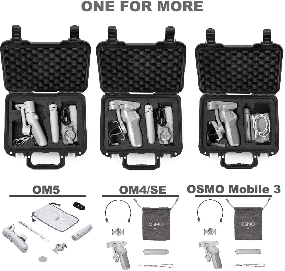 Lekufee Portable Waterproof Hard Case Compatible with DJI OM5, OM4 Case Only Pattan Australia