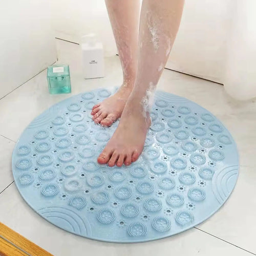 Non-Slip, PVC Shower Mat, Antibacterial and Durable Massage with Drainage Hole and Suction Cup, 55 × 55cm Pattan Australia