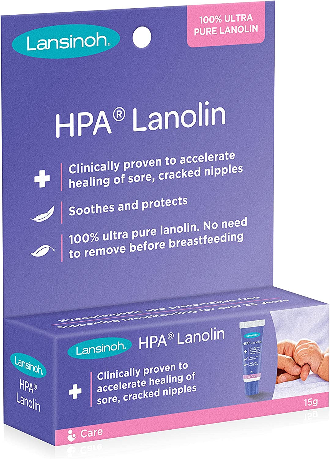 HPA Lanolin Nipple Cream, 15 Grams
