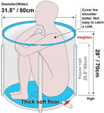 Portable Plastic Bathtub, Folding Spa Bathtub for Adults, 31 inches Freestanding Soaking Tub Non-Inflatable Ice Bath Tub, Thickened Thermal Foam to Keep Temperature Pattan Australia