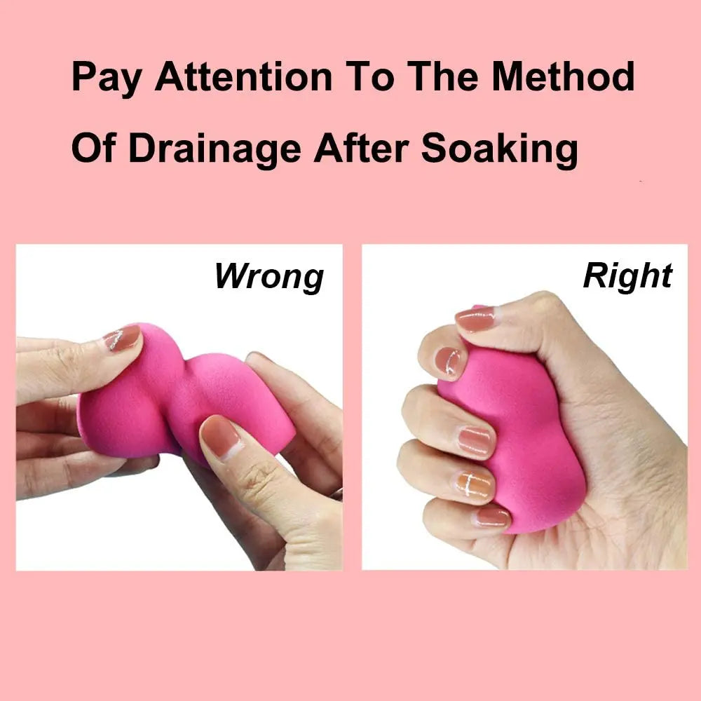 Pink Makeup Sponge, Round Head Small Mushroom Puff , Wet and Dry Air Cushion BB Cream Foundation Flutter, Face & Eyebrow Hair Removal Razor pattanaustralia