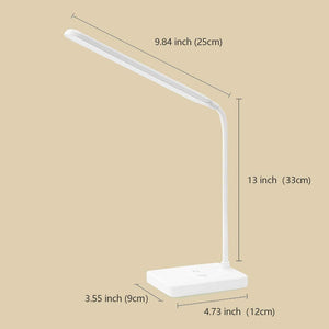 Cordless Desk Table Lamp Reading Light Rechargeable Battery 2200M,Touch 3 LED Modes,Dimmable,Small,Gooseneck, Highest 17.7",Lamp for Kids Bedroom Bedside