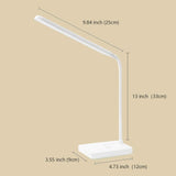 Cordless Desk Table Lamp Reading Light Rechargeable Battery 2200M,Touch 3 LED Modes,Dimmable,Small,Gooseneck, Highest 17.7",Lamp for Kids Bedroom Bedside