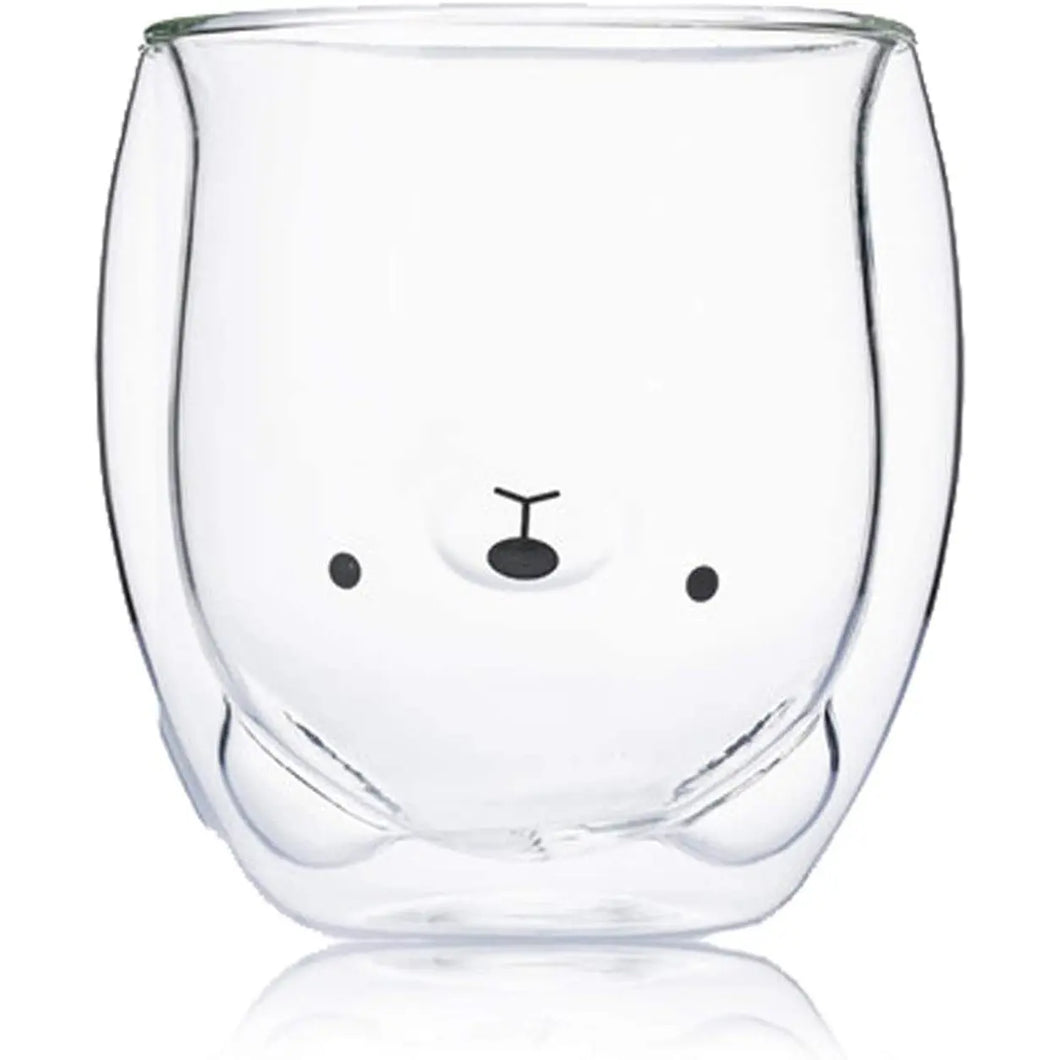 cute mugs  Double Wall Insulated Glasses Cup, Best for  Office and Personal use , Birthday gift (Bear) pattanaustralia