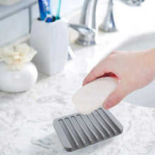 Load image into Gallery viewer, 3 Pcs Soap Dish Holder -Silicone Rubber Drainer for Bar Soap, Sponge Scrubber, Bathroom, Kitchen
