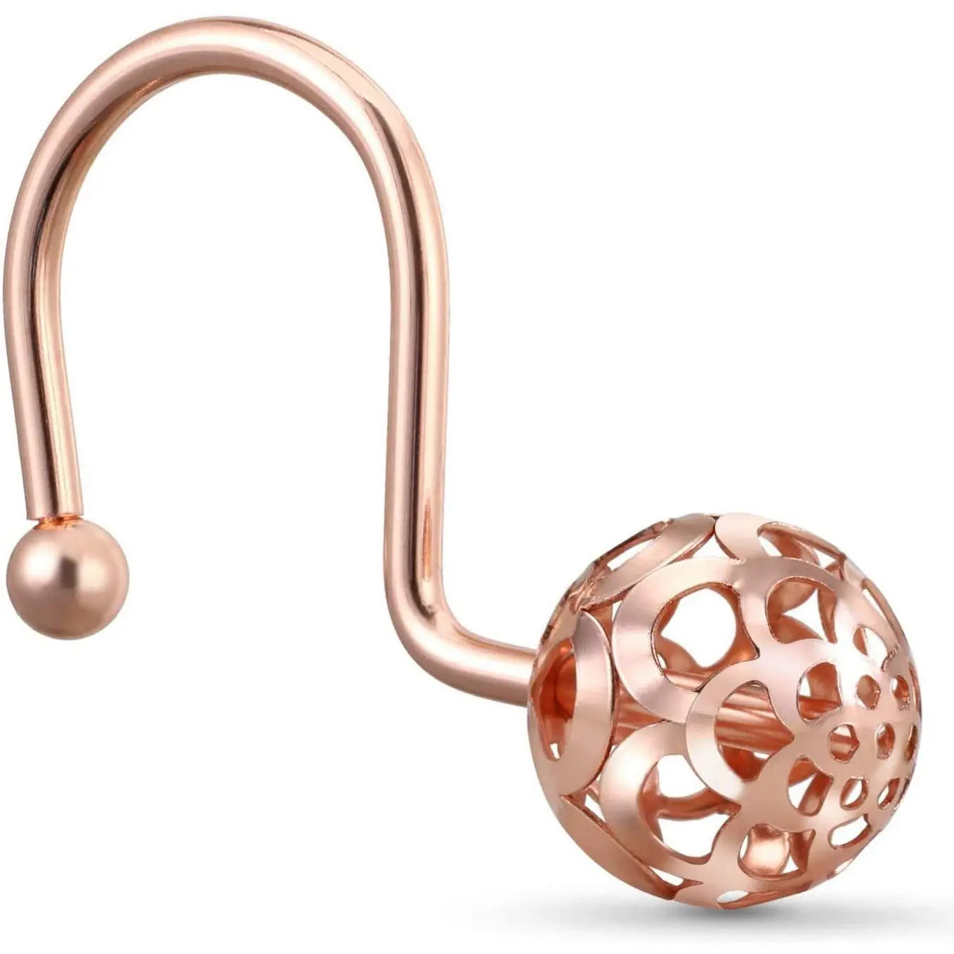 Rose Gold 12 Pack  Decorative Shower Curtain Metal Hooks, Rustproof Pattan Australia