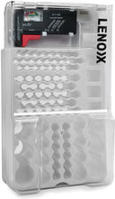 Load image into Gallery viewer, Lenoxx Battery Storage with Clear Cover Holds 93 Various Size Batteries Includes Tester
