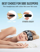 Load image into Gallery viewer, MUSICOZY Sleep Headphones, Bluetooth Sports Headband, Wireless Music Sleeping Headphones, Sleep Eye Mask, Earbuds IPX6 Waterproof
