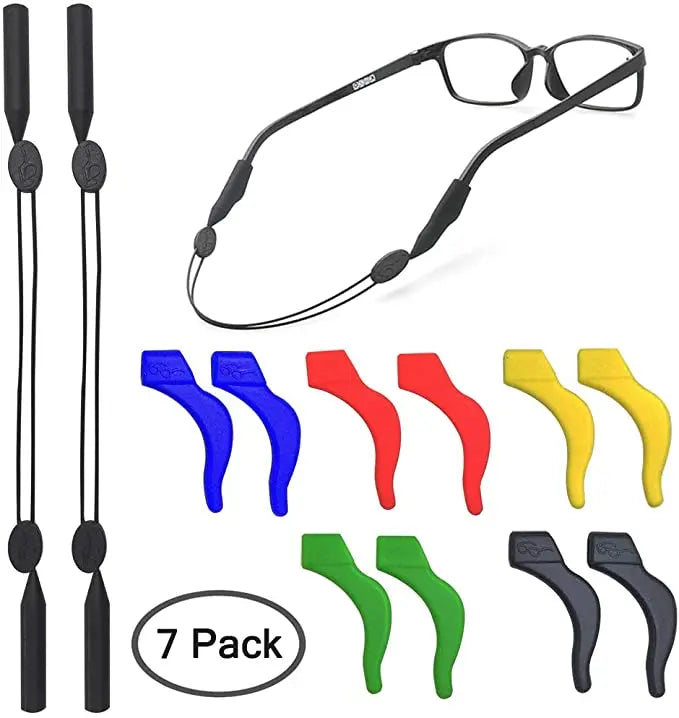 SENHAI Sports Eyeglasses Strap Holder, Ear Hook Grip for Sunglasses, Optical Frame, Reading Glasses , Adjustable Eyewear Retainer &  Anti - Slip pattanaustralia