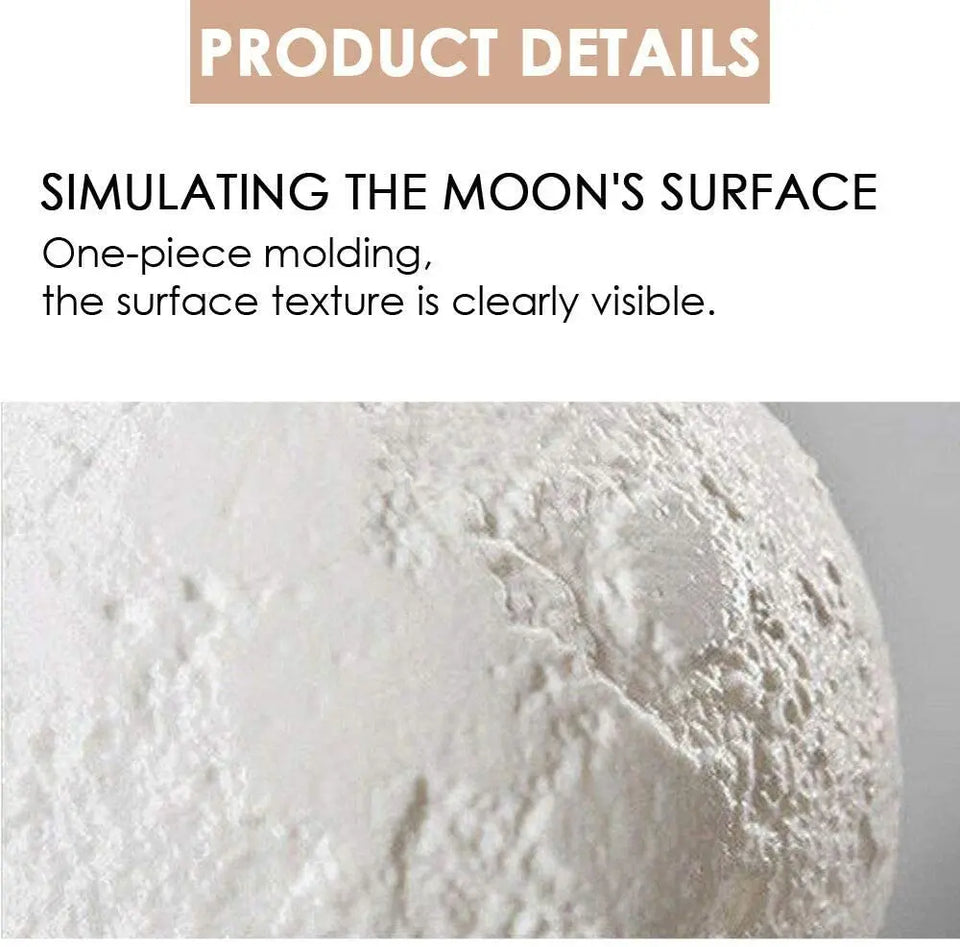 3D Magical Moon Lamp USB LED Night Light Moonlight Touch Sensor 20cm Diameter pattanaustralia