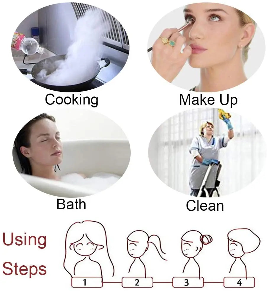 3 PACK Adjustable, Waterproof Bath Caps with Double Lined layer Pattan Australia