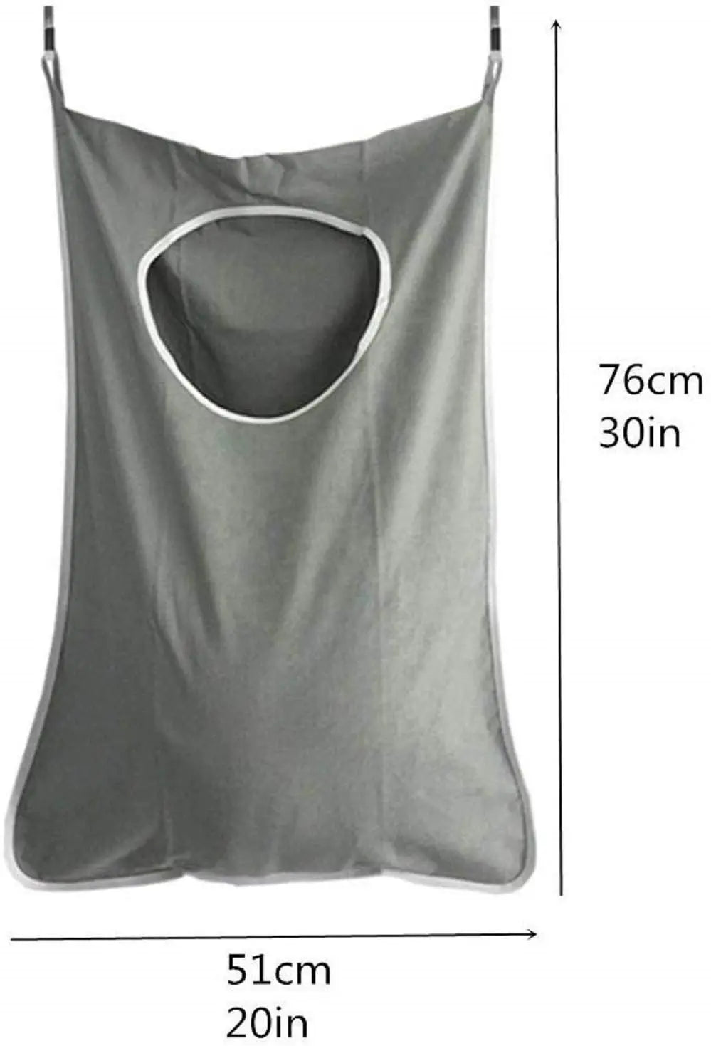 ALINK Door Hanging Laundry Hamper Bag, Large Capacity on Wall for Small Spaces for Clothes, Umbrellas, with Stainless Steel Hooks Pattan Australia