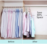 FIFATA 4 Pack Magic Hangers Space Saving Clothes Hangers Organizer, 4 Pack pattanaustralia