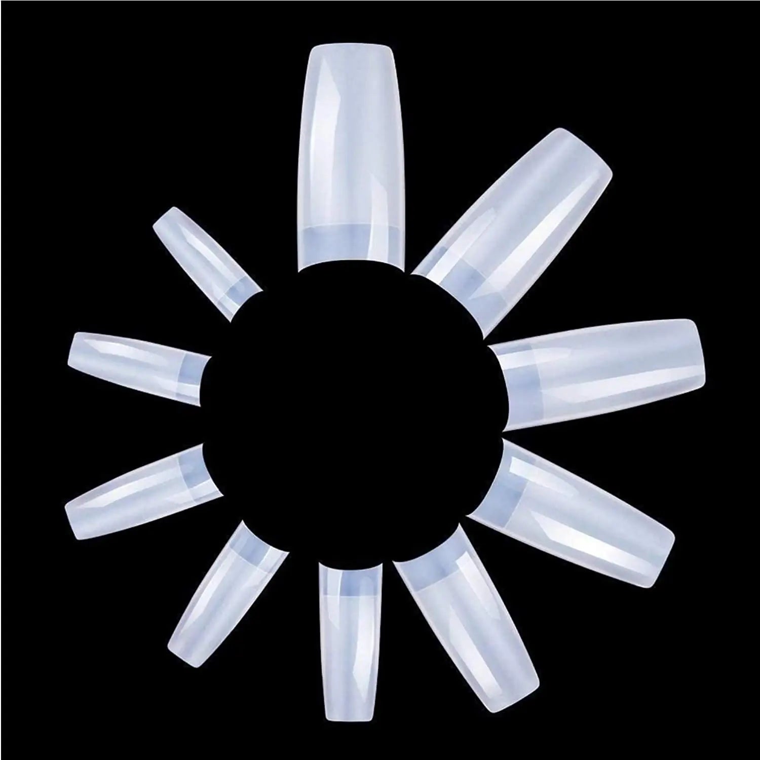 500Pcs  French False Nails, Fake Nail Tips 10 different sizes DIY kit pattanaustralia