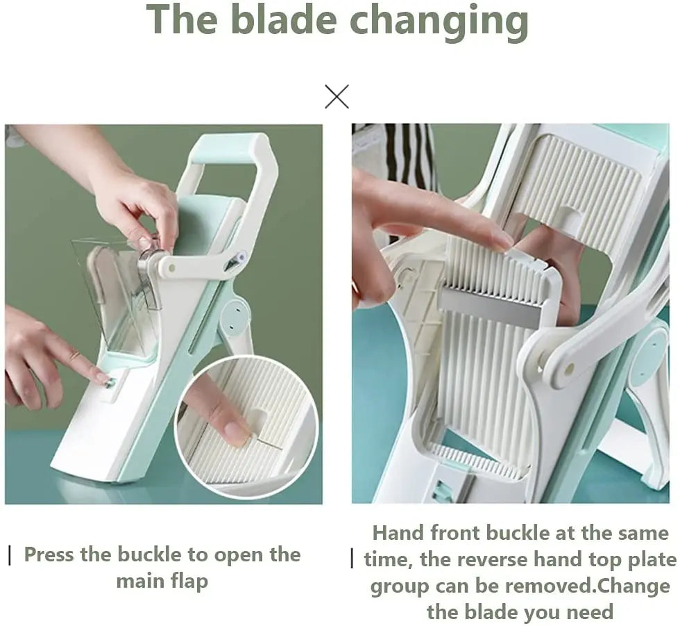 Mandoline Slicer for Meat and Vegetables, Adjustable Blades Thickness Kitchen Safe Pattan Australia