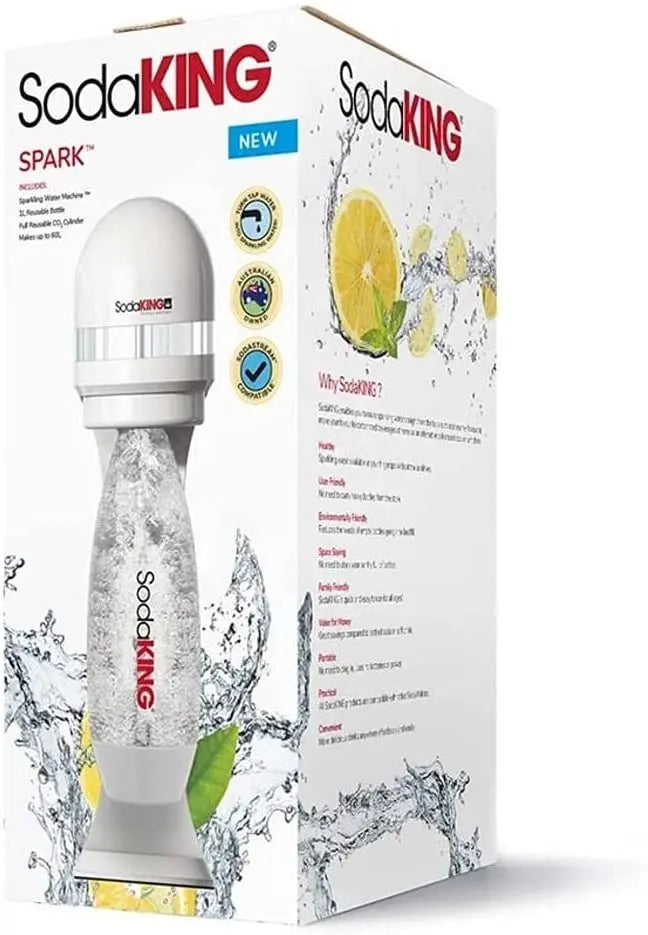 SodaKING  Sparkling Water Machine, White Pattan Australia
