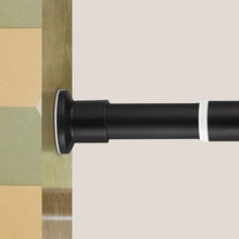 Load image into Gallery viewer, Oxdigi Tension Shower, Window, Doorway Curtain Rod, No Drilling, Adjustable Black
