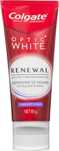Load image into Gallery viewer, Optic White Renewal Vibrant Clean Teeth Whitening Toothpaste, 85G, with 3 Percent Hydrogen Peroxide, Enamel Safe
