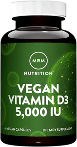 - Vegan Vitamin D3 for Calcium Absorption & Bone Health 5000 IU - 60 Vegetarian Capsules
