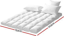 Load image into Gallery viewer, Queen Prime Pillowtop Mattress Topper Underlay Pad Mat Cover Q
