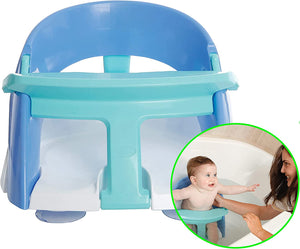 Premium Baby Bath Seat - with Strong Suction Cup Base - Aqua/Blue - Model F660