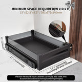 Pull Out Cabinet Organizer Slide Out Pantry Shelves Heavy Duty Roll Out Sliding Tray for Cabinet Full Extension Kitchen Sliding Drawer Storage with Dividers 14 Inch Wide × 21 Inch Deep