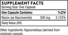 Load image into Gallery viewer, - Niacinamide - Vitamin B3 Nicotinamide (Niacin) Supplement - 180 Capsules
