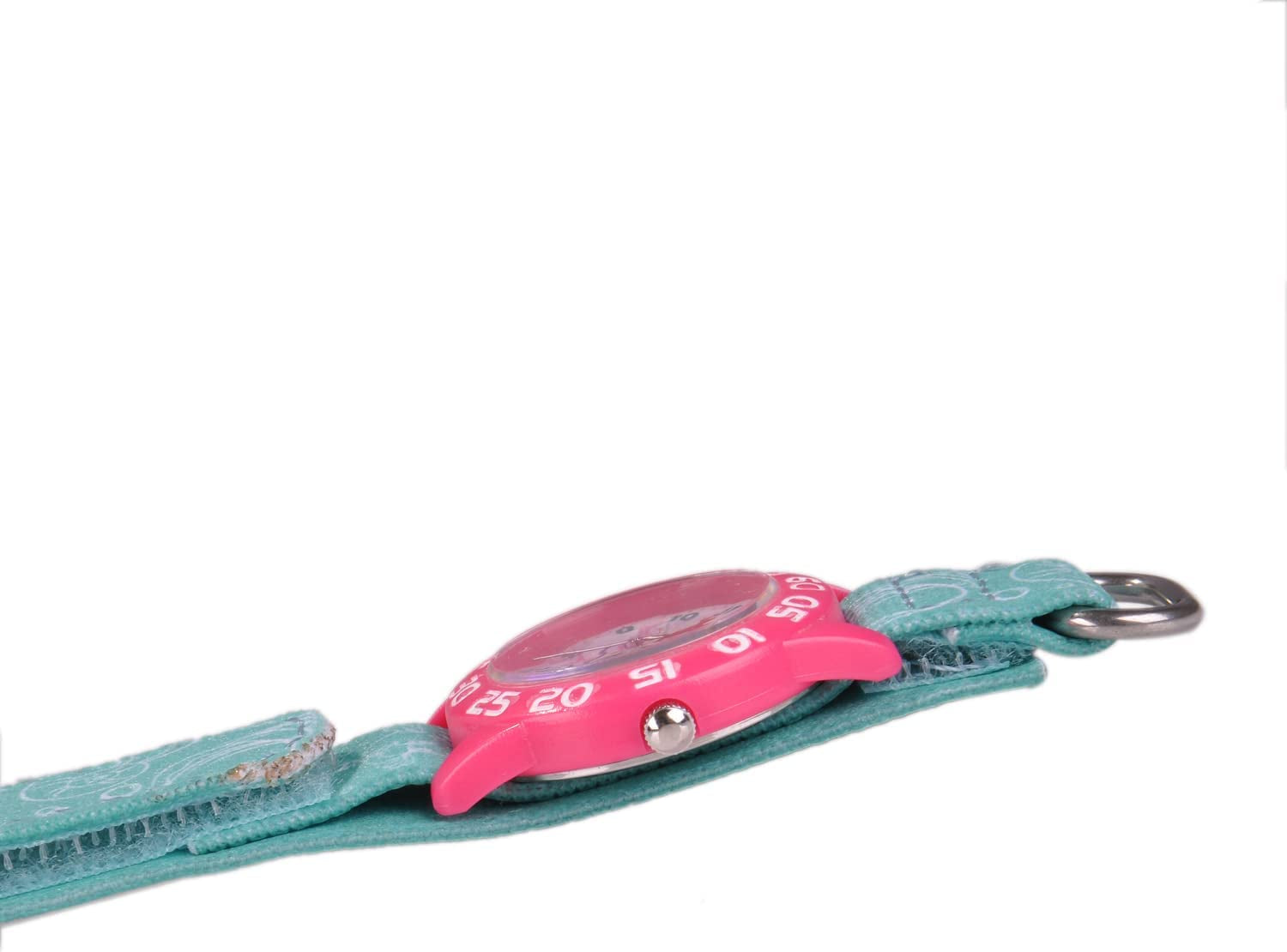 Princess Kids' Plastic Time Teacher Analog Quartz Nylon Strap Watch, Blue